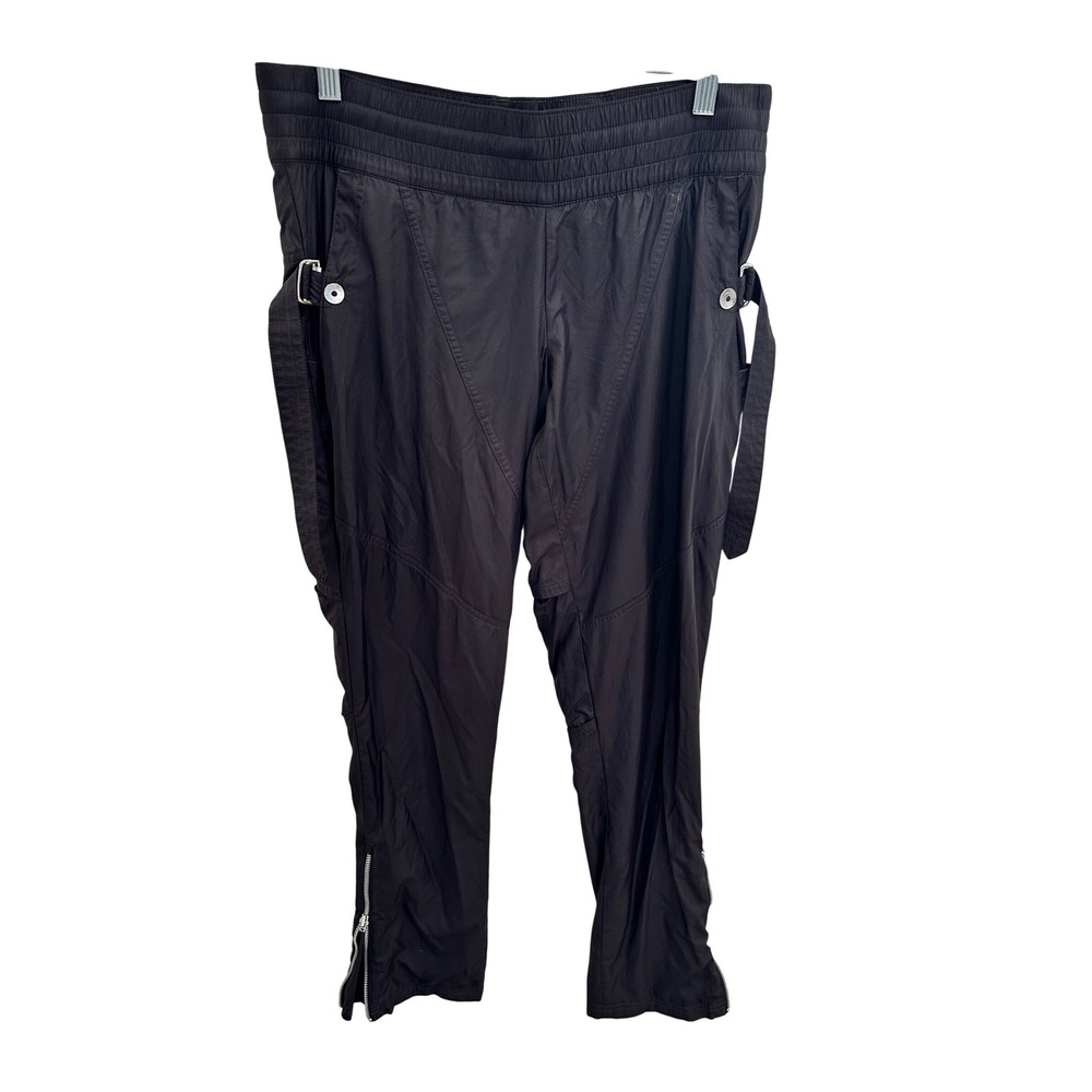 Adidas by Stella McCartney Womens Track Pants Purple Mesh Lined Zip Ankle Small